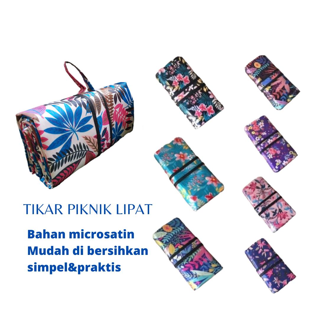 TIKAR LIPAT PIKNIK MICROSATIN WATERPROOF UKURAN 300cmX150cm