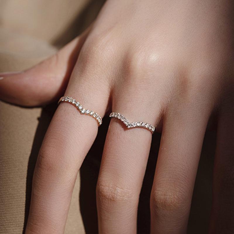 Cincin Bentuk V Unik Aksesoris Wanita Love Retro Vintage Style jewellery rings fuji Korea Fashion CM003 KIARA JEWELRY