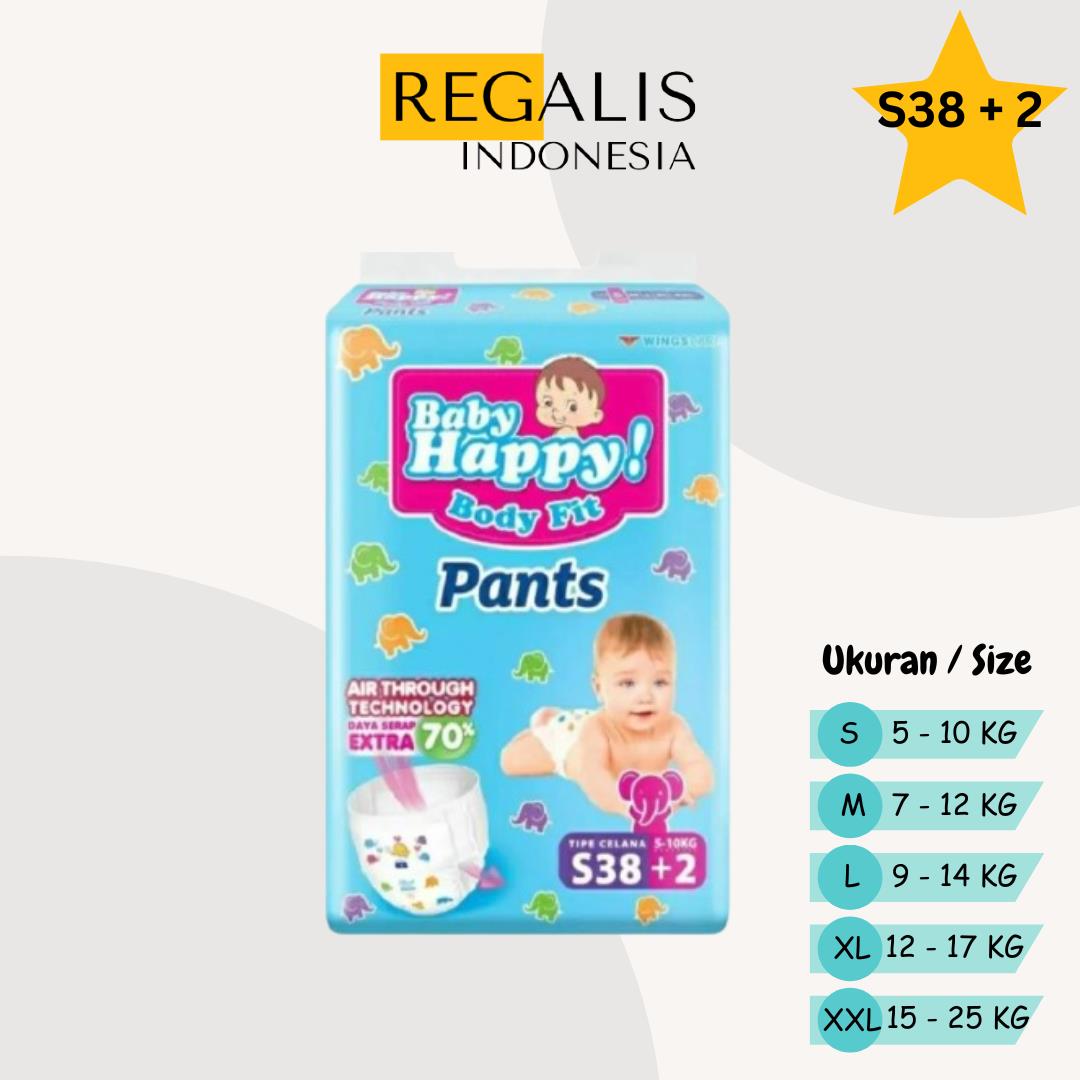 1 BALL - BABY HAPPY PANTS (S38+2 M32 L28 XL26 XXL24)