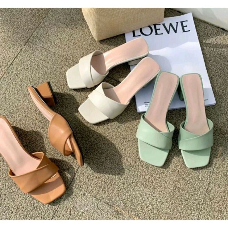 RIDOVA-SENDAL WANITA SENDAL SELOP HAK TAHU3 CM SIMPLE
