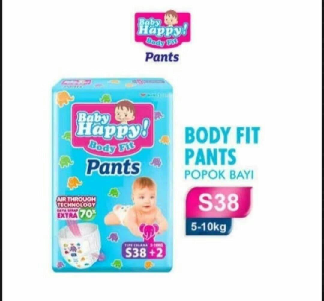 baby happy pants s40 m32 l28 xl26 xxl24 popok anak