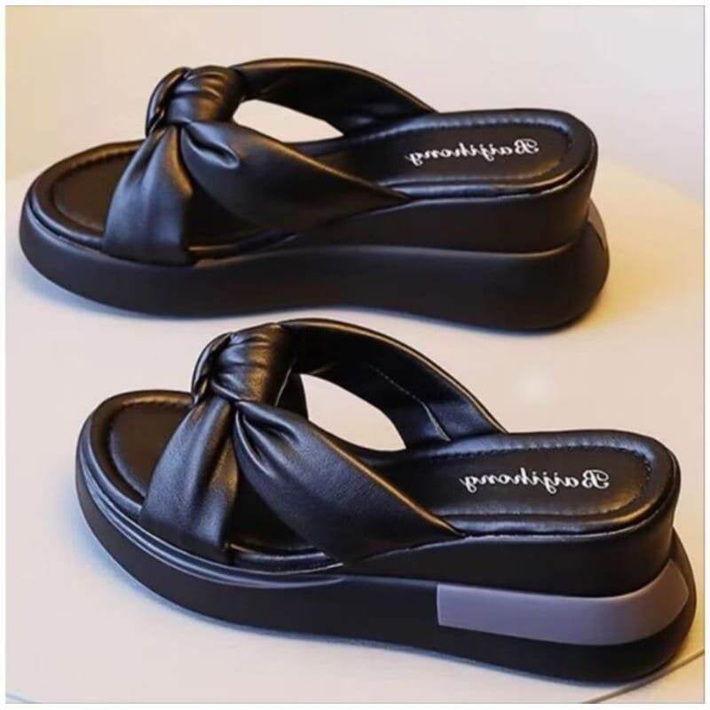 Sandal Wedges Wanita Model Terbaru/sandal selop/sandal cumi/sandal wanita trendy/sandal kekinian/sandal viral