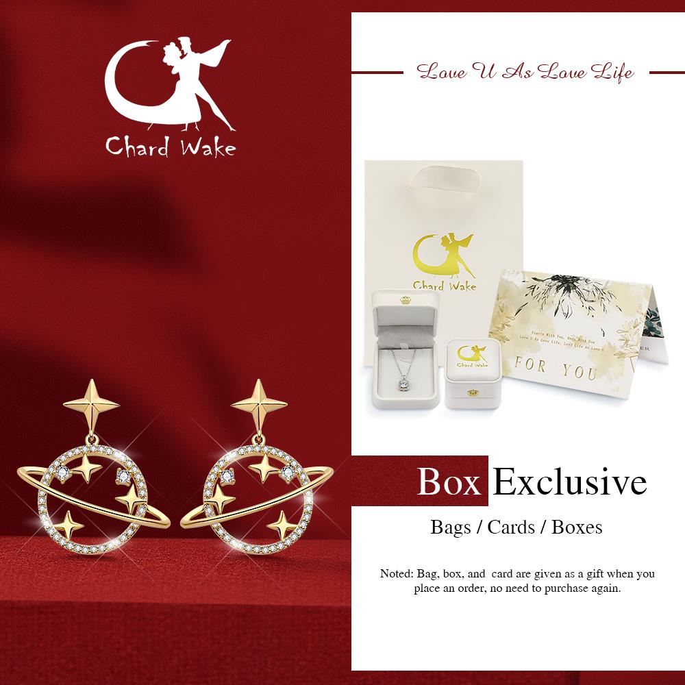 Chard Wake Anting Wanita Titanium Korea Style Planet Design Anting Cewek Original Earrings