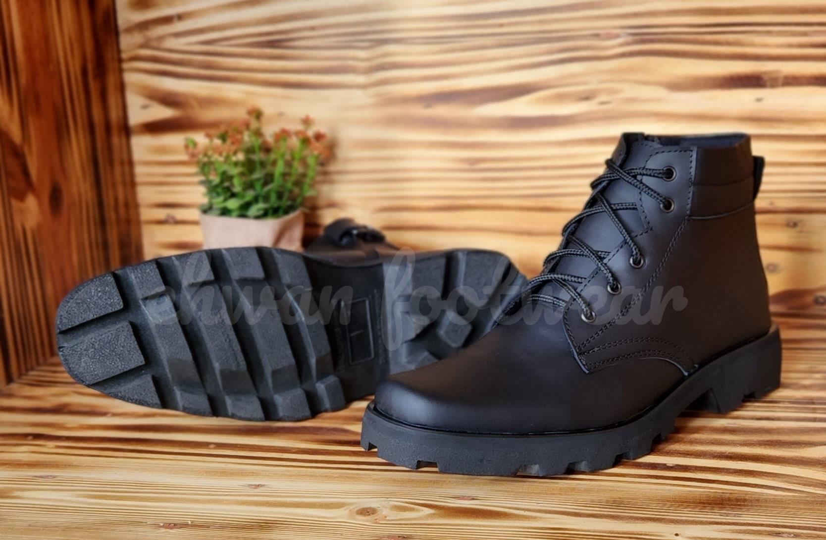 sepatu pdh radial model tali hidup bahan kulit