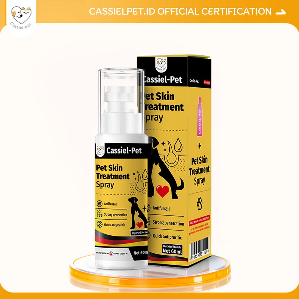Cassiel Pet TripleDefense Spray Atasi Gatal-Jamur-Ruam 3x Lebih Cepat pH Seimbang & Hypoallergenic