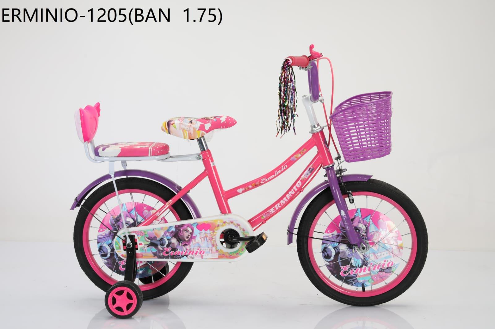 Sepeda anak perempuan ukuran 12 16 18 inch dengan keranjang