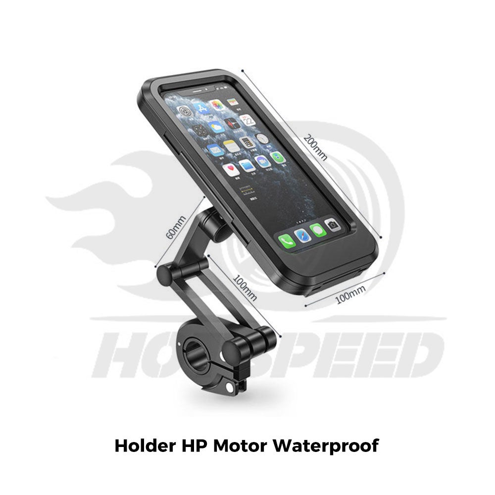 HOTSEPPED Holder HP Motor Waterproof Phone Holder Tempat Dudukan Sepeda Anti Air Stand Handphone