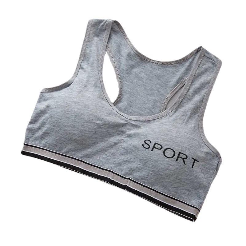 DBI Bra Sport Olahraga Elastis Tanpa Kawat untuk Yoga dan Stretching - Desain Polos Warna Pastel