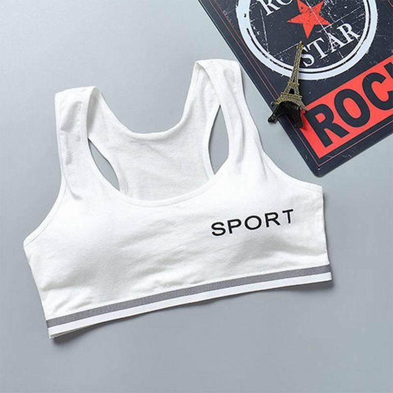 DBI Bra Sport Olahraga Elastis Tanpa Kawat untuk Yoga dan Stretching - Desain Polos Warna Pastel