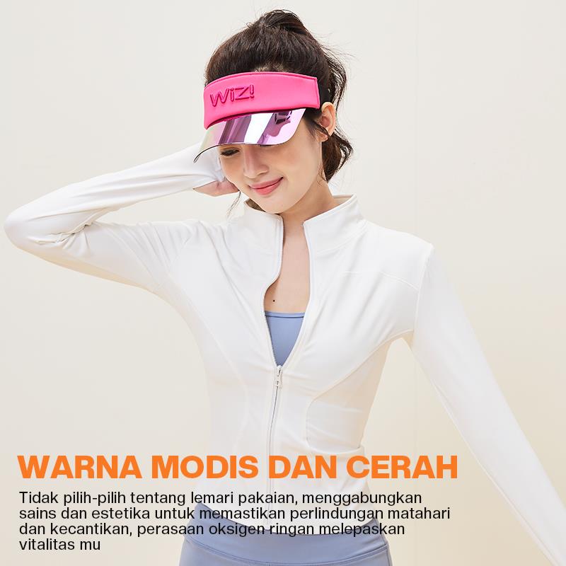 WiZi Topi Pelindung Sinar Matahari Solar Viso Topi Anti-UV Dapat Disesuaikan Fashionable