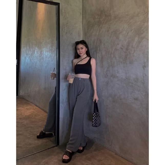 HIGHWAIST ETTA PANTS - Celana Highwaist Loose Pants Trouser - CELANA KULOT WANITA PREMIUM