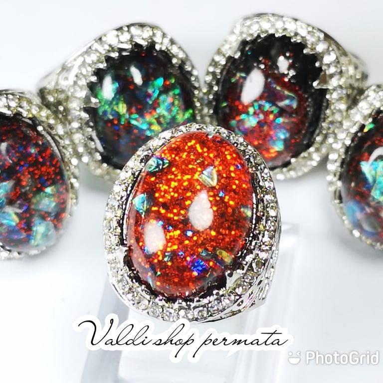 Batu Cincin Pria Kalimaya Hitam Full Playing Jarong SIang Malam