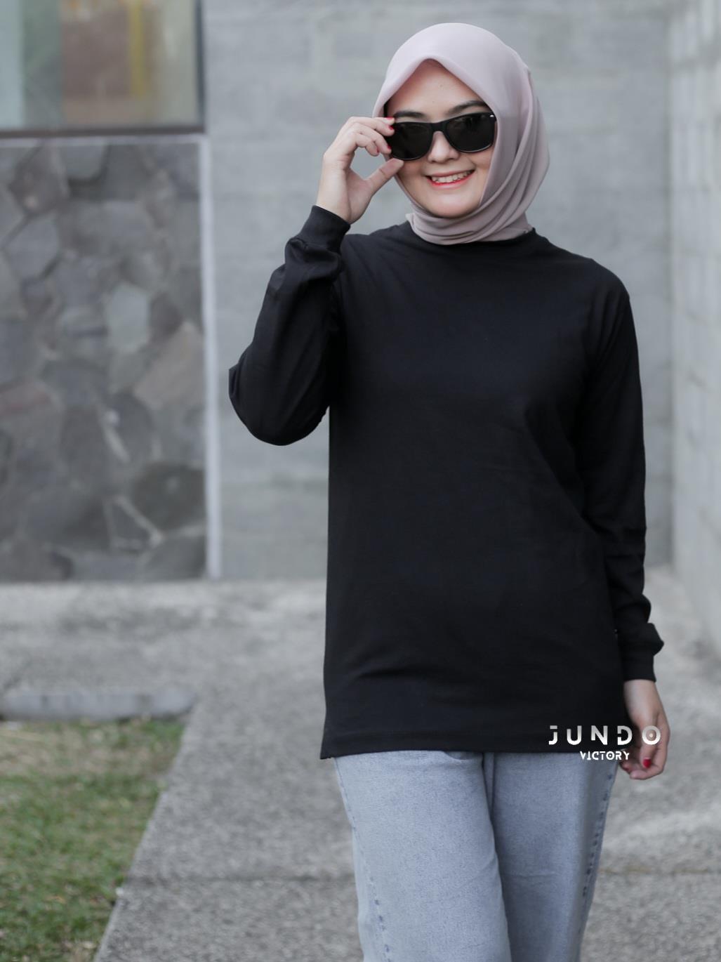 Terlaris Kaos Polos Lengan Panjang Premium Jundo Kaos Wanita dan Pria Dewasa Kaos Viral Kaos Seragam Atasan Muslimah Trends Store