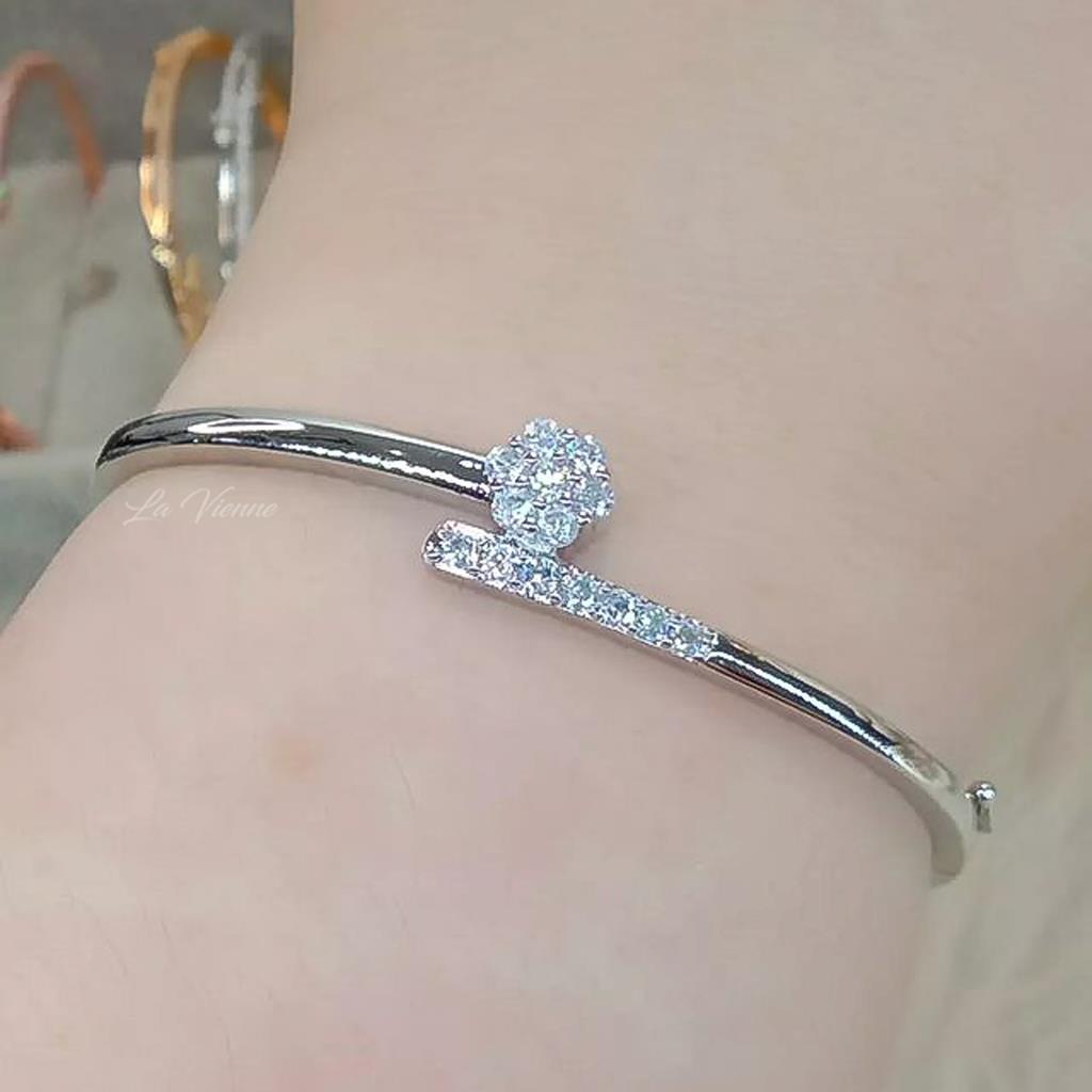 La Vienne - Gempita - Gelang Titanium Wanita Anti Karat - Perhiasan Bangle Perempuan Mewah dan Elegan