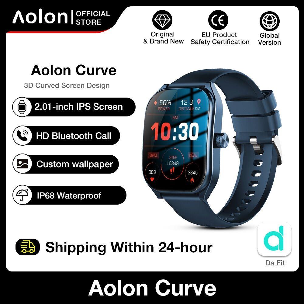 Aolon Curve Smartwatch Olahraga Bluetooth Smartwatch Wanita Smartwatch IP68 Tahan Air ORI Samsung