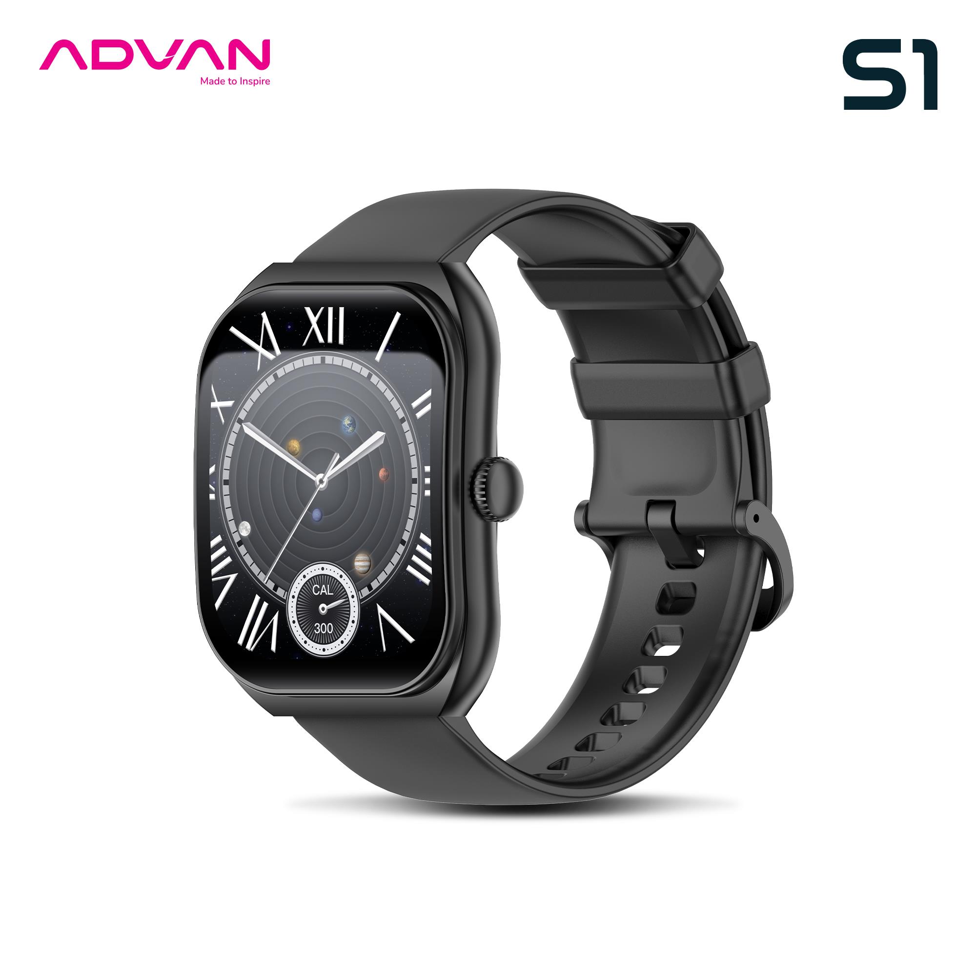 Advan Smartwatch S1 V2 AI Voice IPS 2.01” Bluetooth Call 100+ Sports Modes Long-lasting Battery
