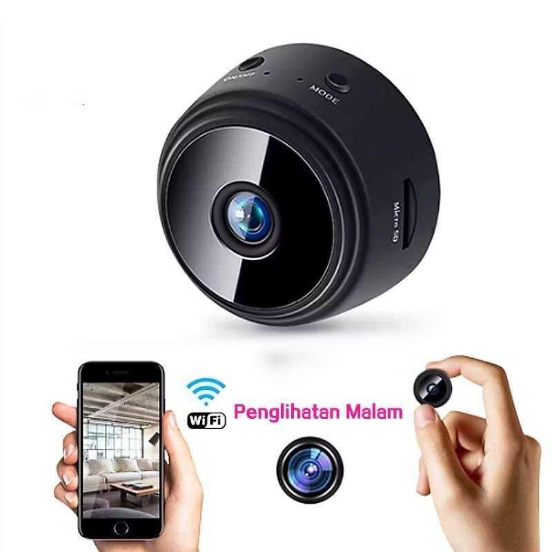CAMP Wireless A9 Mini Camera/Mini Kamera A9 Nirkabel 1080P WIFI Pemantauan Keamanan Rumah Kamera Inframerah Night Vision SMART CCTV WIRELESS KAMERA