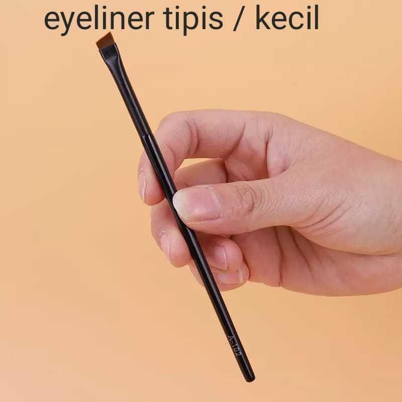 FH EYELINER EYEBROW TIPIS Kuas Alis Kuas Pipih Kuas Tipis Kuas Concealer / BLADE EYEBROW BRUSH KUAS ALIS / KUAS EYELINER HITAM • Eyeliner Brush Eyebrow Brush Alat Makeup Alat Kecantikan Brush Make Up Eye