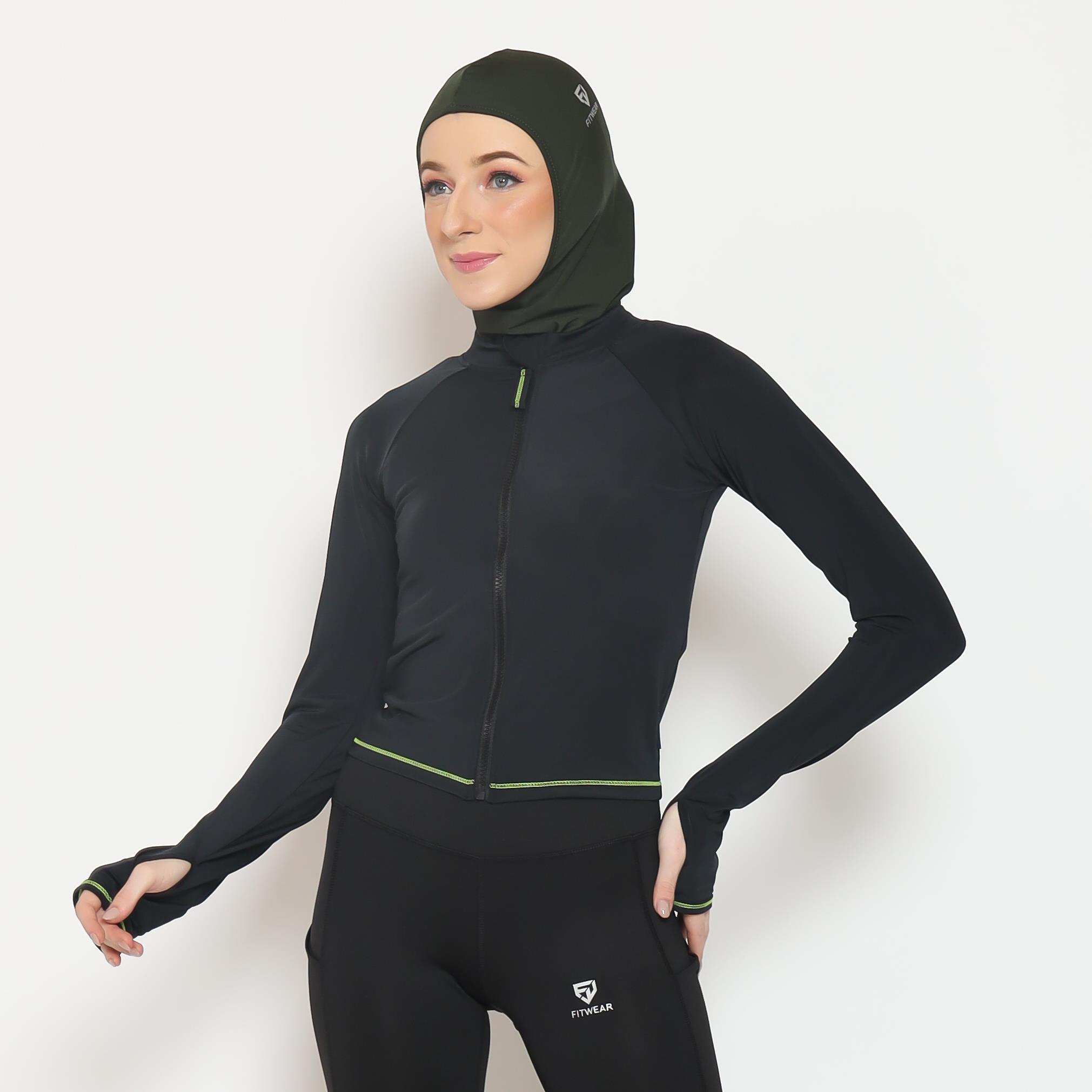 Fitwear (atasan) - Jaket LG Zip Front Olahraga Sepeda / Berenang ZEA SLIMFIT LS