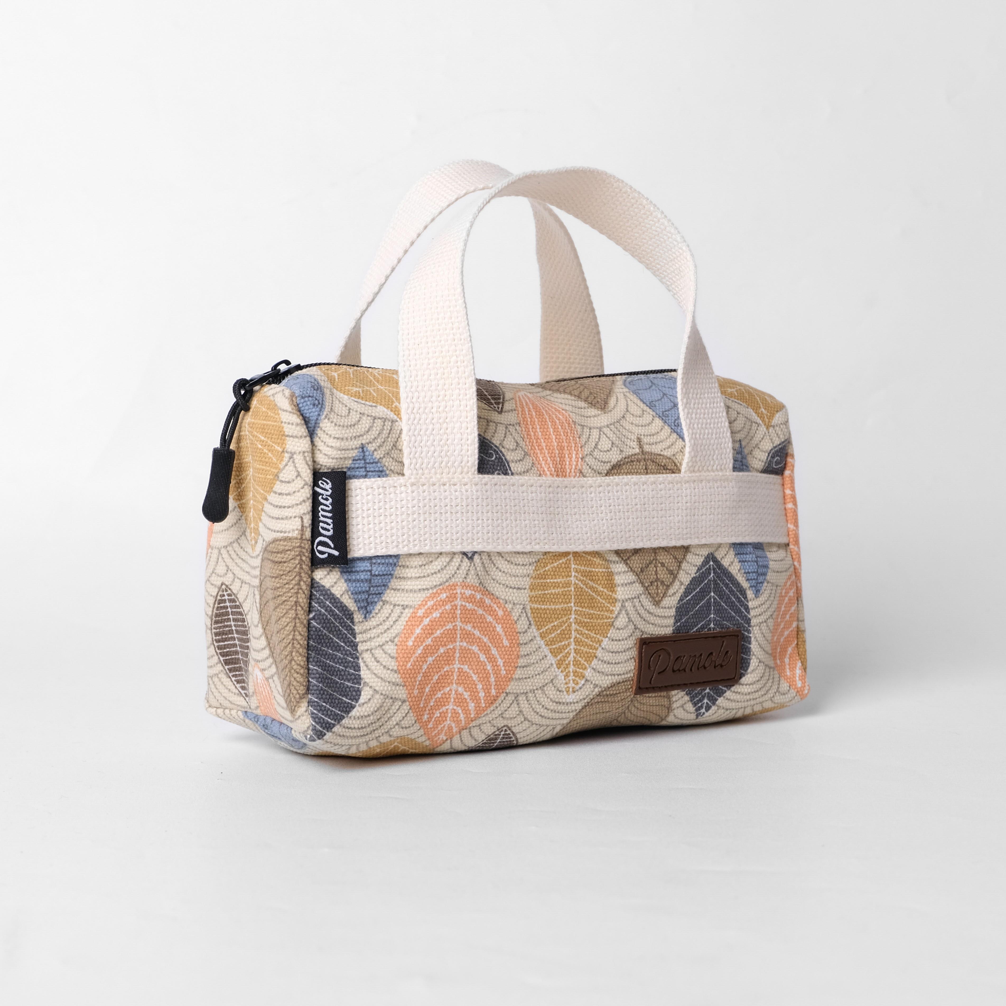 Tas Makeup Pouch Kosmetik Tas Kosmetik Pamole Bahan Kanvas Penutup Resleting - PMU 1