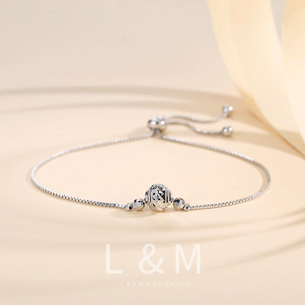 LANME JEWELRY Gelang Rantai Titanium Wanita Anti Karat Mewah Gelang Serut Kupu Perhiasan Murah Y755
