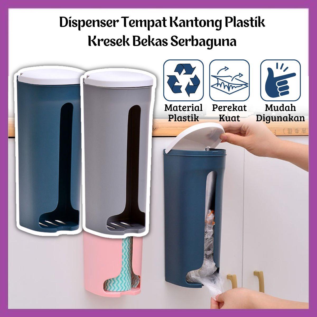 Dispenser Kantong Plastik Dapur Tempel Tempat Kresek Bekas Tissue Roll Berkualitas - FR GALLERY