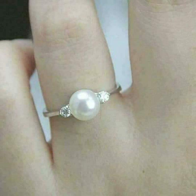 Cincin perak 925 mutiara air tawar asli Lombok | cincin cantik simple elegan