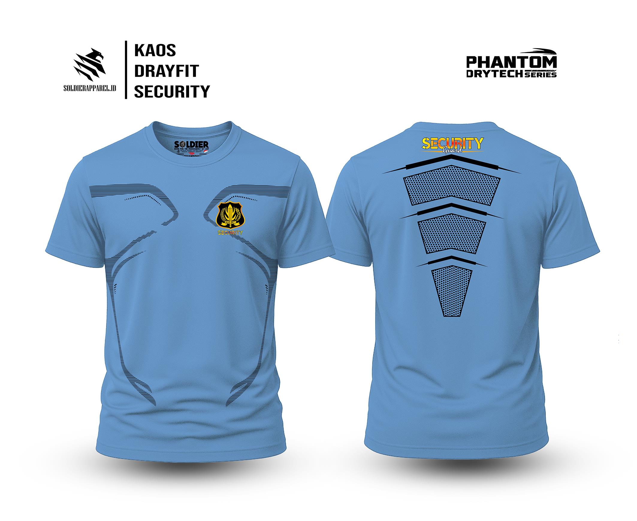 Kaos Security Pria – Phantom DryTech | Bahan Premium Adem & Nyaman