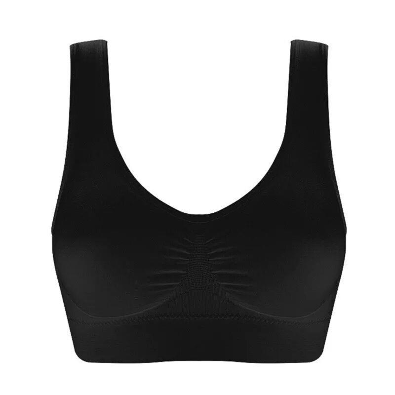 S-3XL Wanita Sport bra katun Yoga Seamless Single Layer Sports Bra tidak ada bantalan dada Tank Top Tanpa Kawat Colorful bra SP820
