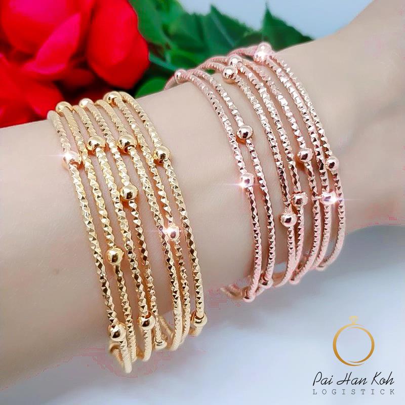 BISA COD✔ Xuping Gelang Tangan Wanita Motif Keroncong Biji Lada Dapat 7 Pcs