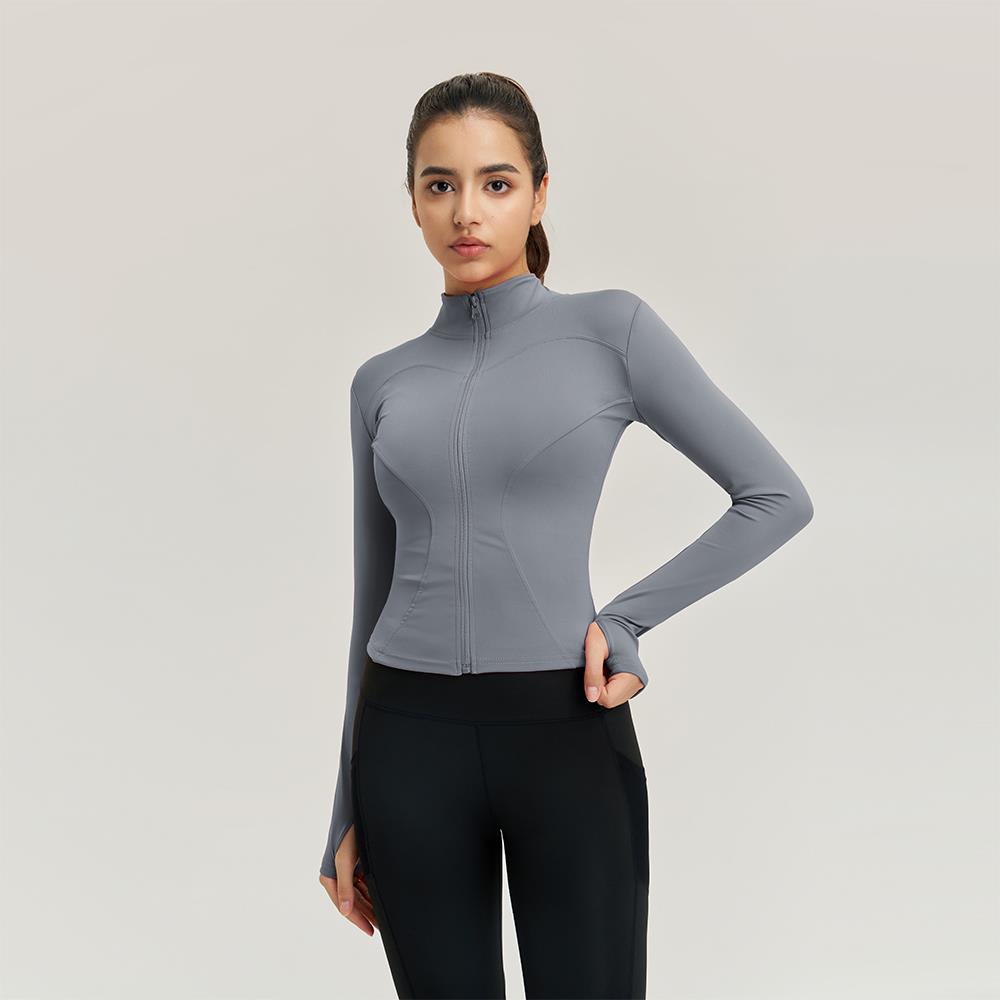 COSI COZY Jaket Olahraga Wanita Lengan Panjang jaket anti uv UPF 50+ Atasan yoga jaket outdoor Bernapas dan cepat kering