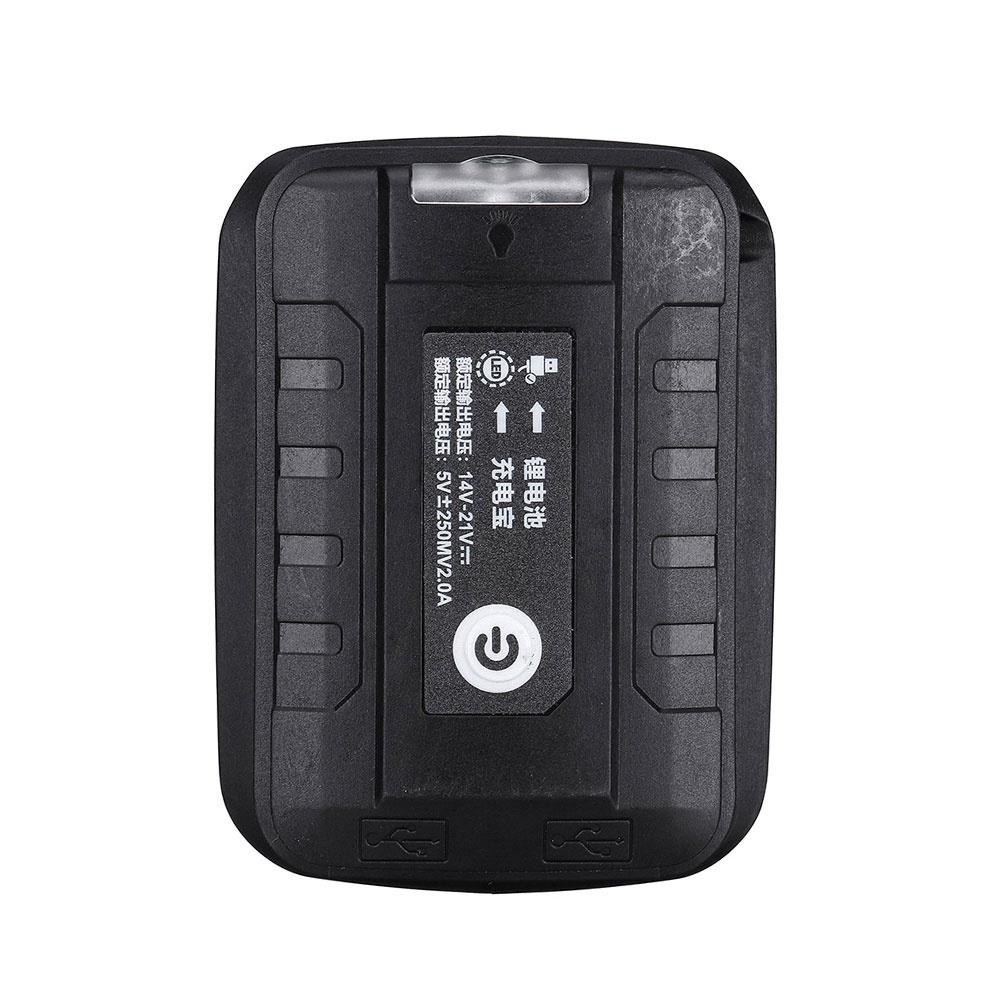 4pcs Battery Adaptor Dengan Lampu Kerja LED Untuk Makita 14.4V/18V Li-Battery BL1830 BL1430 Dual USB Converter Dengan Lampu LED Untuk Makita 18V Battery