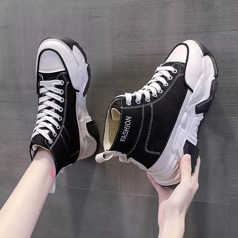 Aka93 Store Sepatu Motion High Sneakers Fashion Wanita Premium Terbaru boots