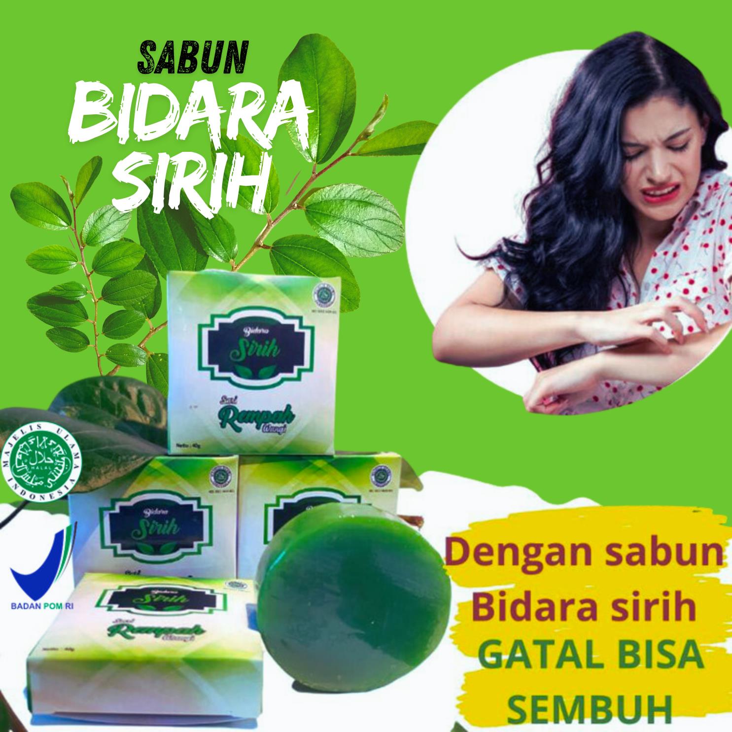 Sabun bidara Sirih Sabun untuk gatal gatal Biang keringat dewasa Dan Anak anak