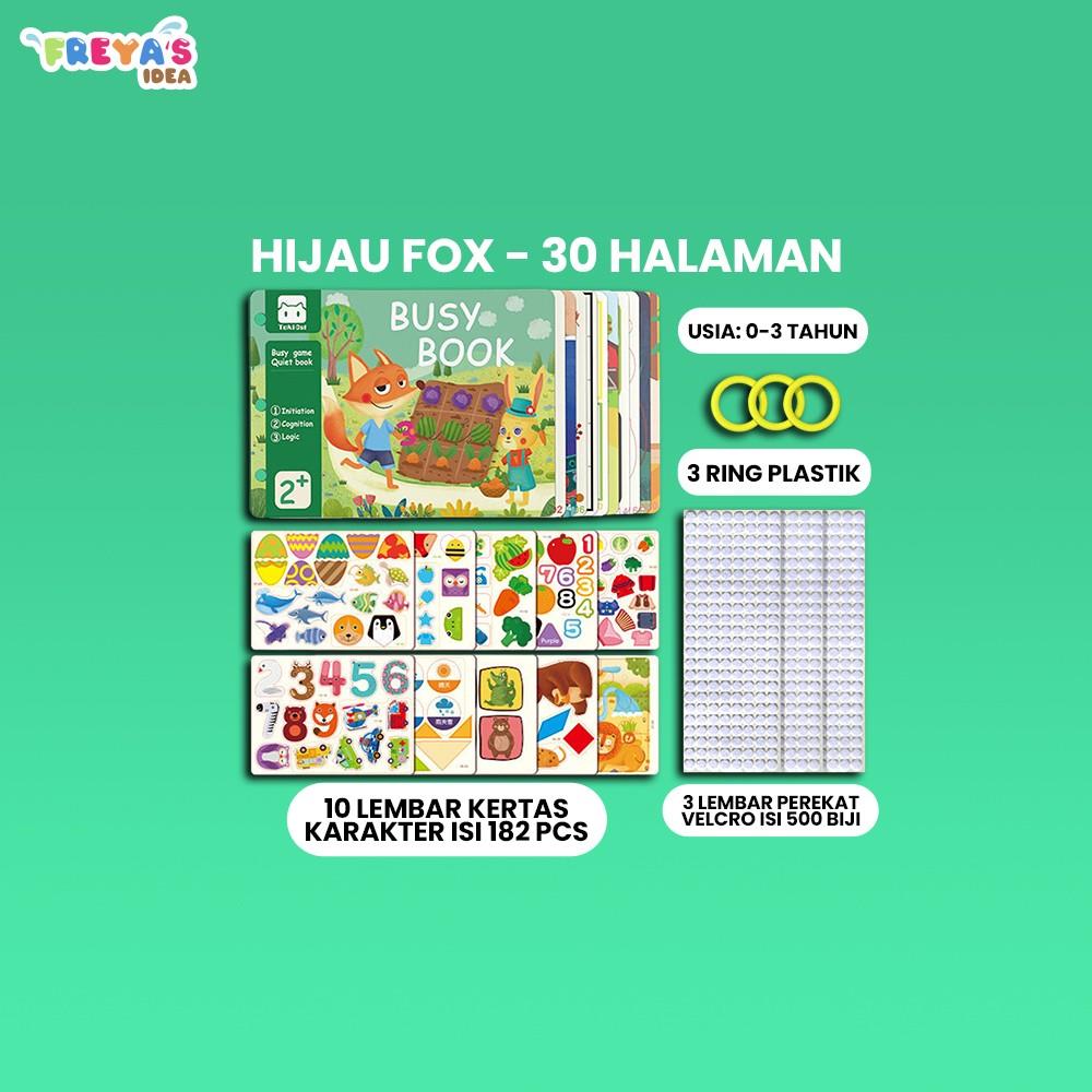 FR-M380 Buku Aktivitas Bayi Lucu DIY Quiet Busy Book dan Velcro 14 30 Halaman / Mainan Buku Edukasi