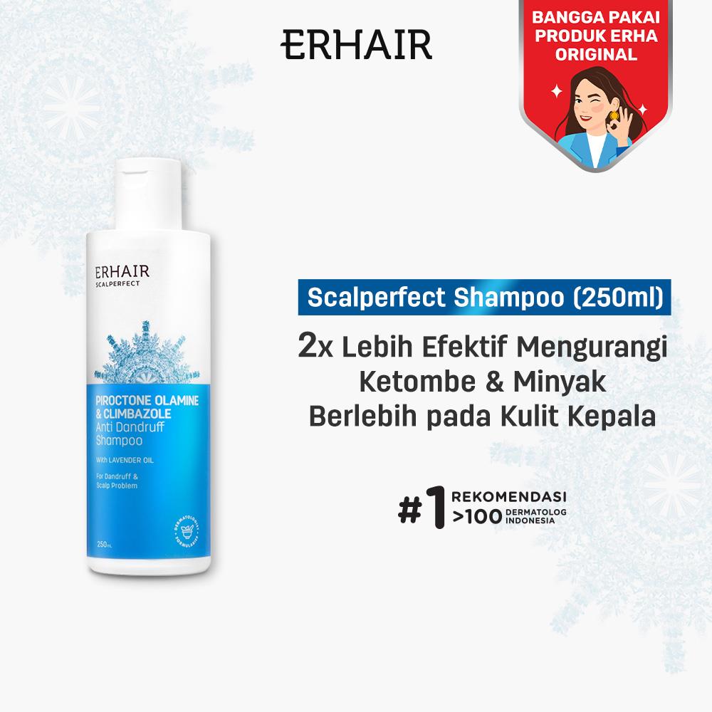 [ANTI KETOMBE] ERHAIR Scalperfect Anti Dandruff Shampoo 100ml 250ml 370ml - Sampo Anti Ketombe & Seboroik | Membersihkan Kulit Kepala Dan Rambut | Rekomendasi Ahli Dermatologi