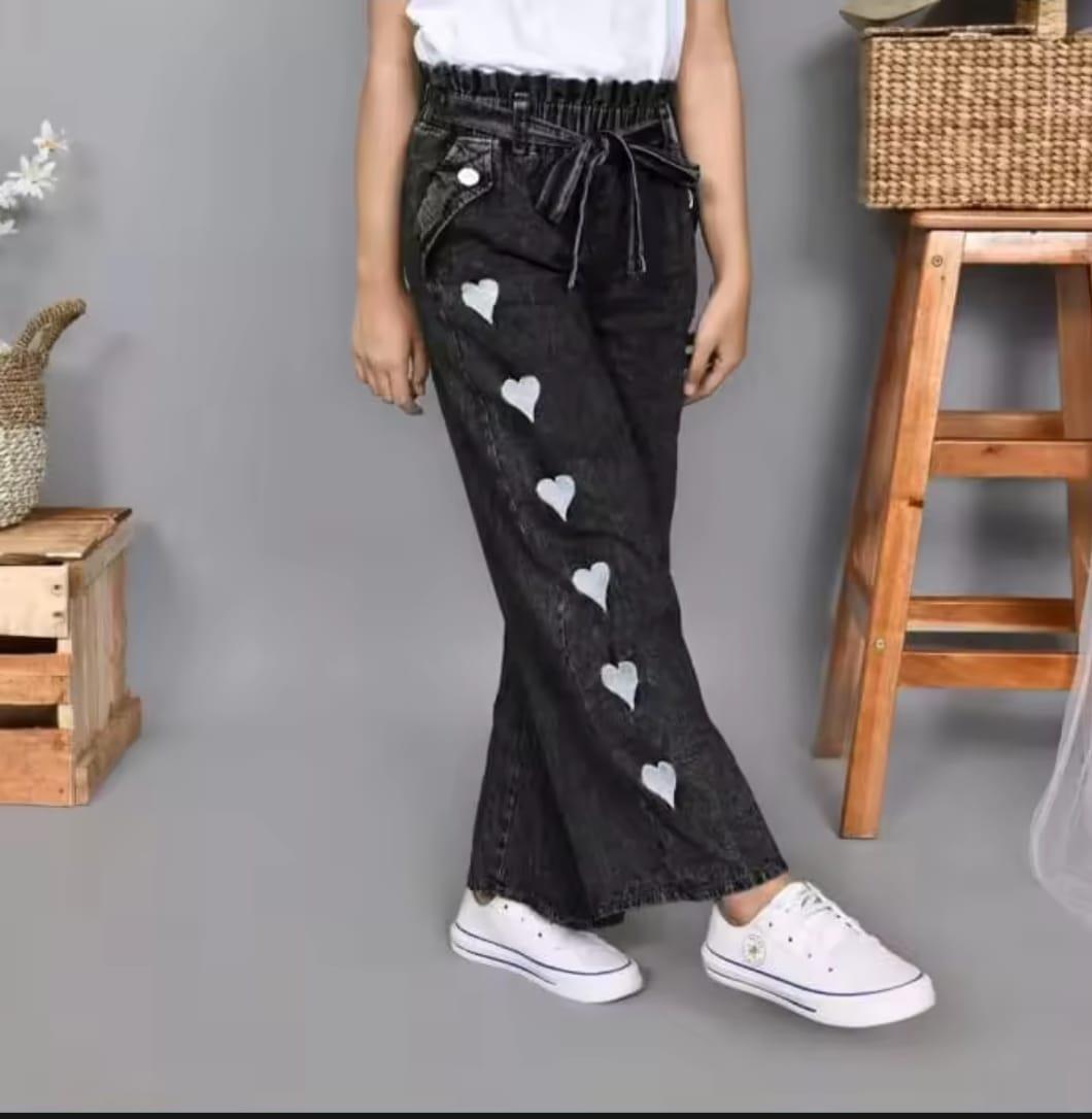 (GRATIS ONGKIR) CELANA KULOT ANAK JEANS HITAM KUROMI CINNAMOROLL USIA 6-17 TAHUN REMAJA