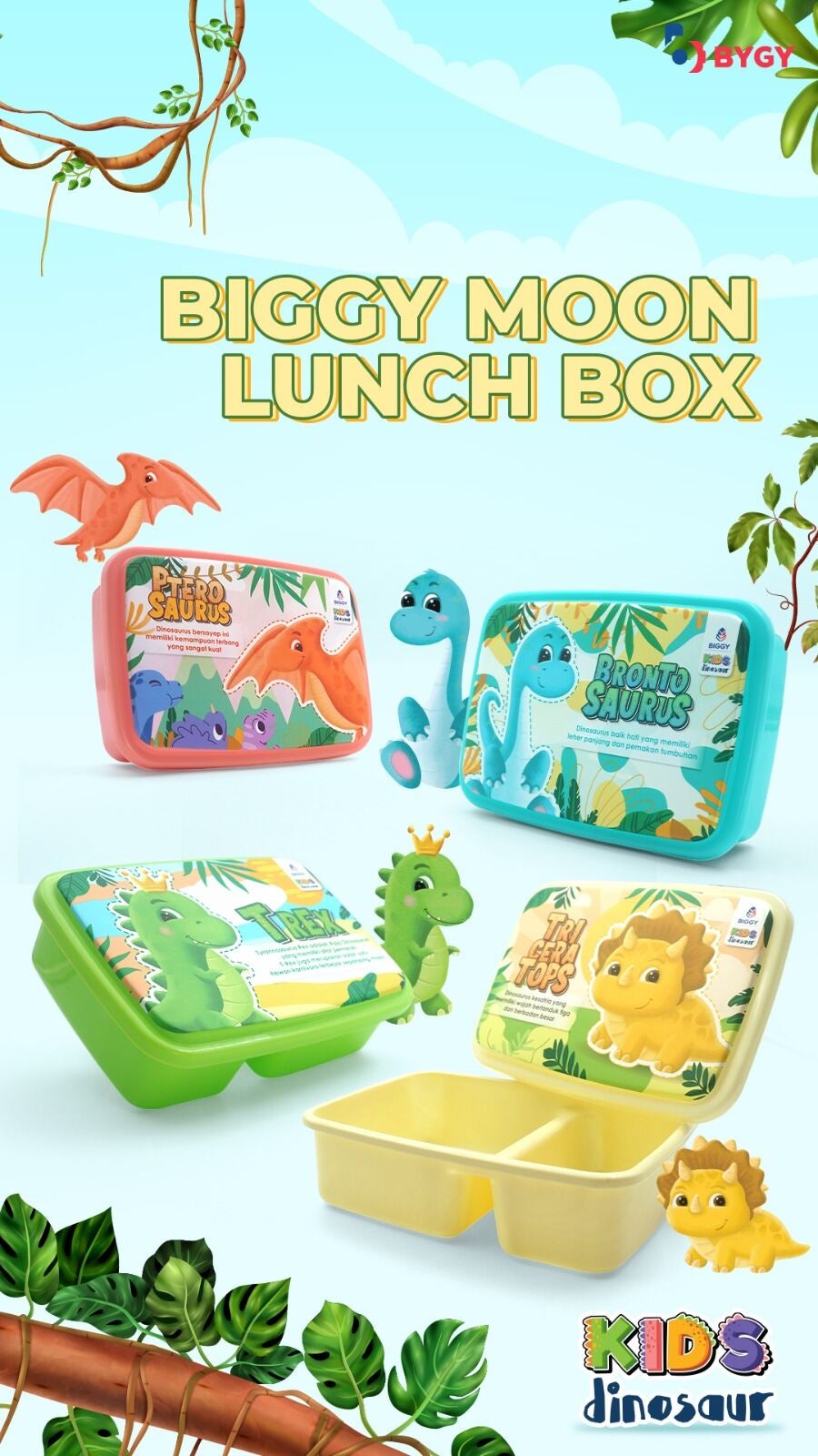 LUNCH BOX MOON FOOD GRADE/KOTAK MAKAN ANAK/SOUVENIR ULANG TAHUN ANAK/TEMPAT MAKAN SEKAT 2 KARAKTER