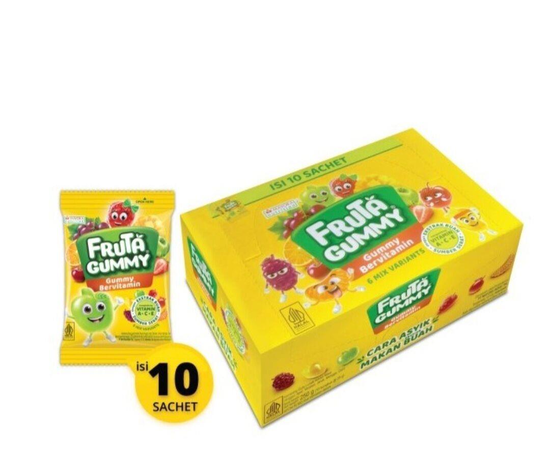 Fruta Gummy Permen Buah Jelly Mix 1 box / 10 bungkus