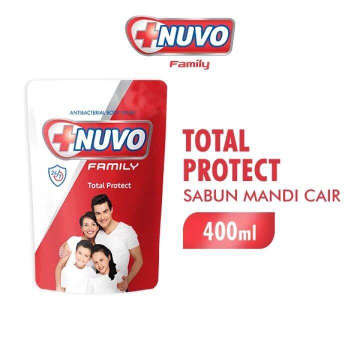 Sabun mandi cair nuvo total protect 825 ml / 400 ml