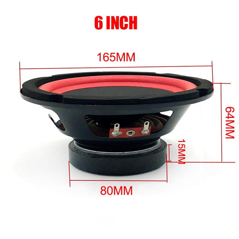 6 8 10 Inch Bass Speaker Subwoofer Woofer Loudspeaker Midrange Speaker Audio Mobil Stereo Speaker Speaker Woofer