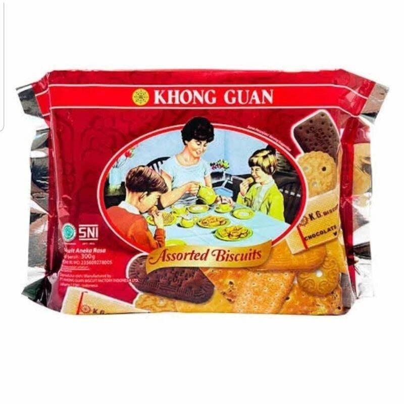 Kong Guan Classic Wafer Chocolate 350gr dan Assorted Biscuits 300gr /Waffer Coklat & Mix Biskuit KONG GUAN