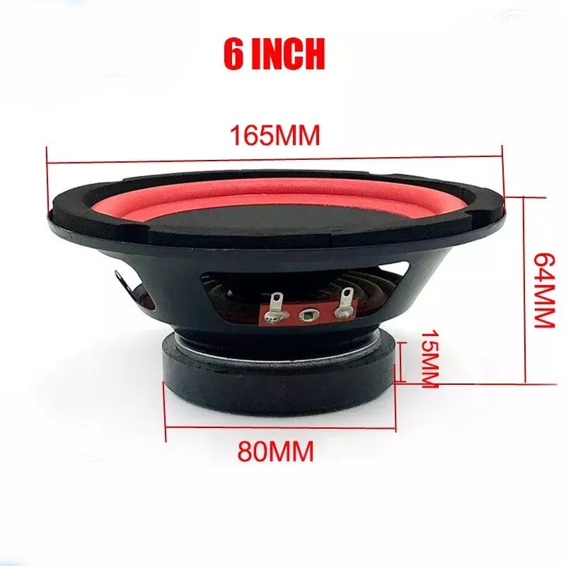 Speaker Subwoofer Mobil 6/8/10 Inci Subwoofer Subwoofer Speaker Kelas Menengah Mobil Speaker Stereo Bass Speaker