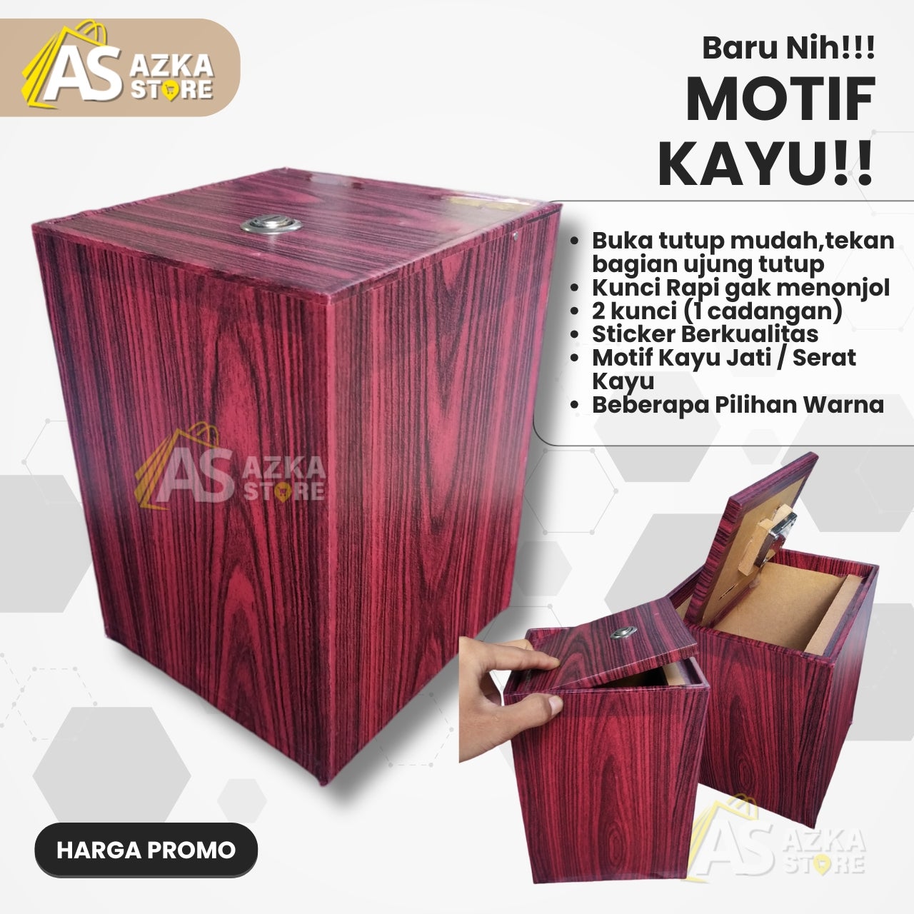 Celengan Kunci Unik - Celengan Kotak Ukuran 15x15x20cm