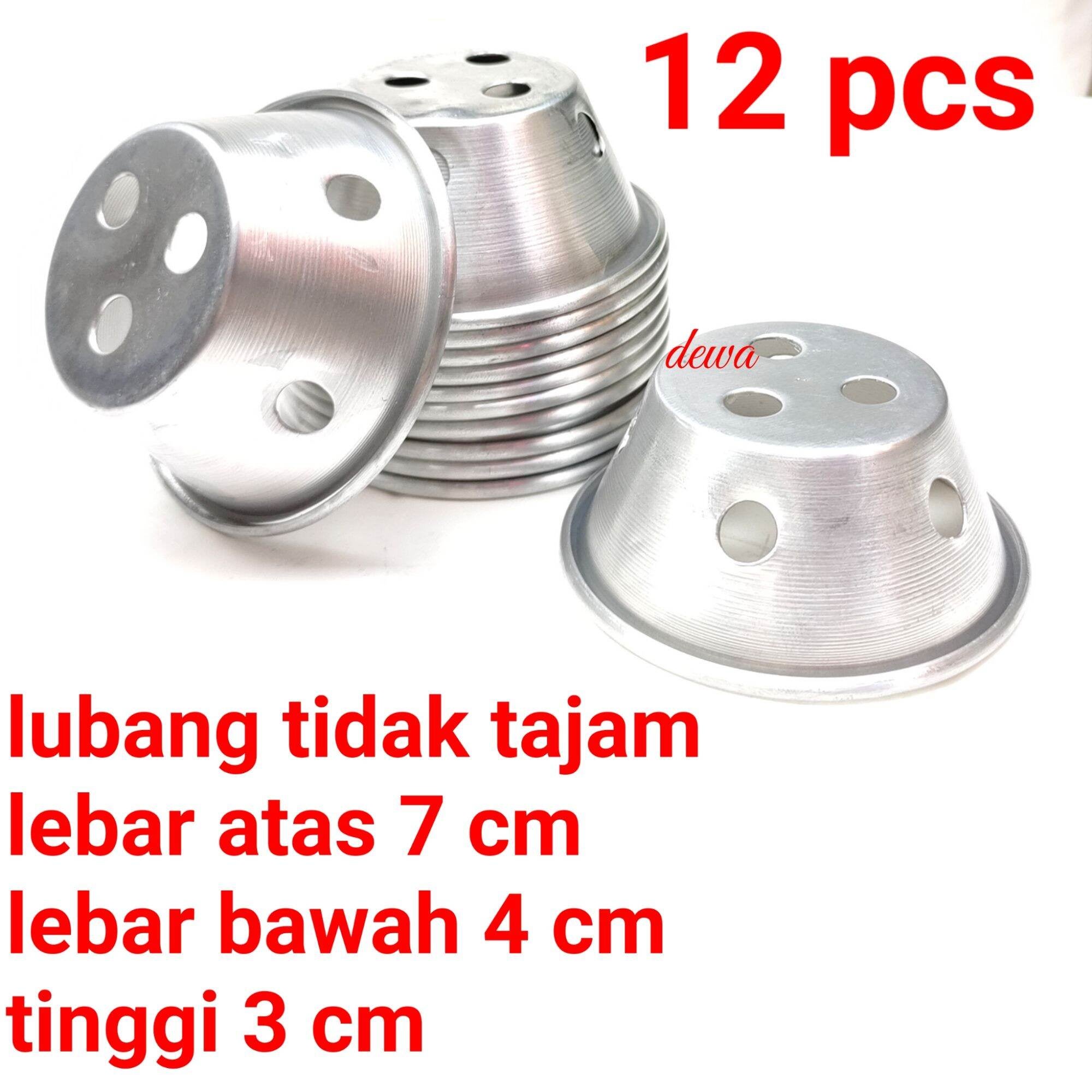 12 PCS Cetakan bolu kukus B Pendek/cetakan kue bolu