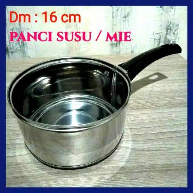Panci Susu Stainless Ukuran 16cm - 18 cm Milk Pot Stainless