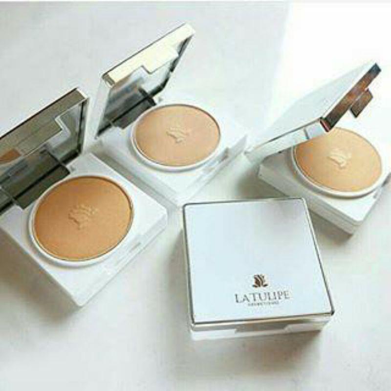BEDAK La Tulipe Two Function Cake (Pakai Tempat / Reffil Latulip TWC Bedak Padat 100 % original