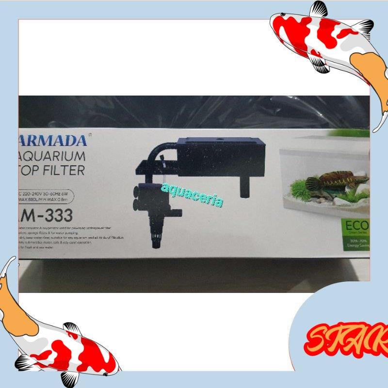 top filter aquarium ARMADA AM 333 aquarium aquascape ori filter atas