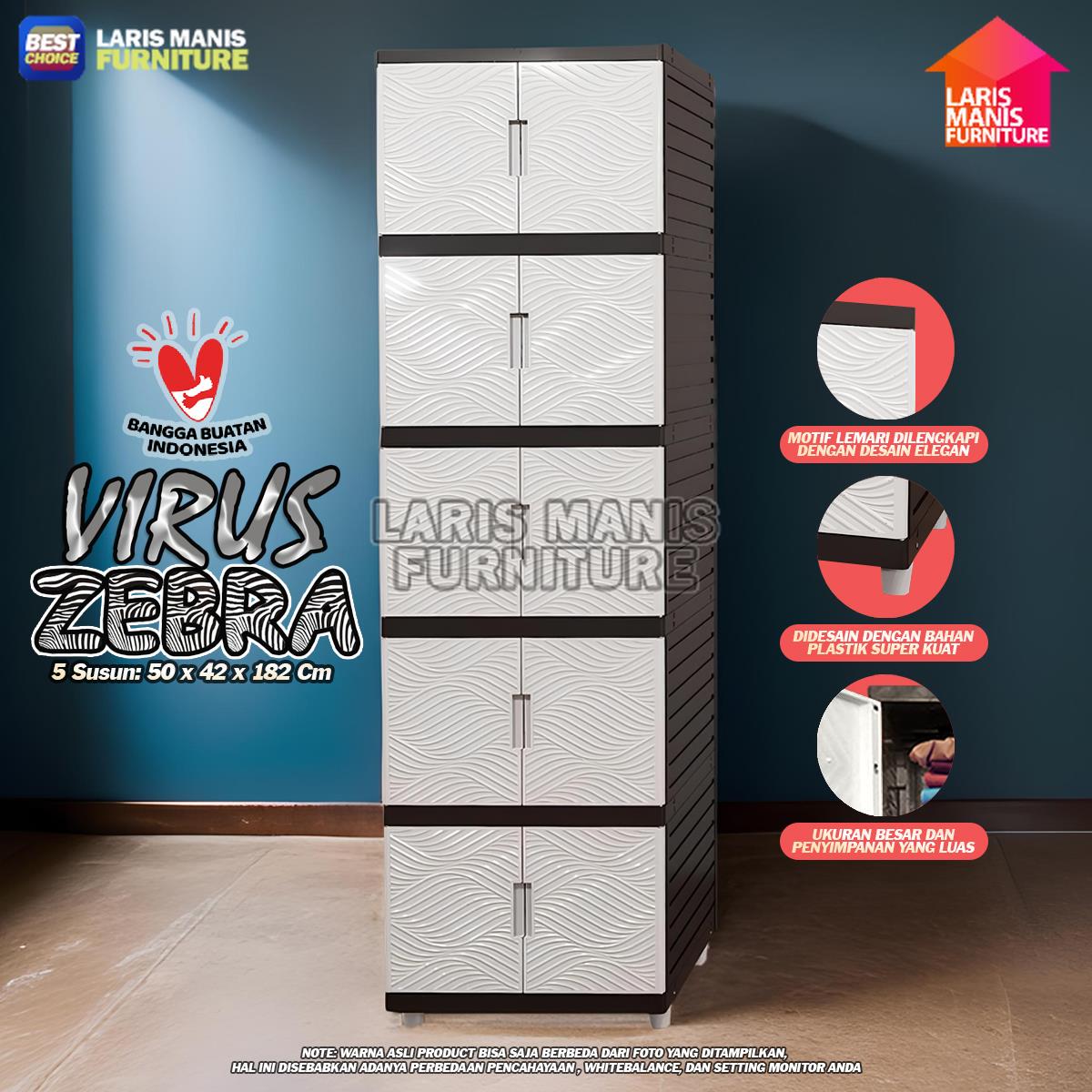 LEMARI PAKAIAN PLASTIK 5 SUSUN TABITHA ARTHA MULTI 5 SUSUN LEMARI PAKAIAN PLASTIK SUSUN 5 LEMARI PAKAIAN MINI