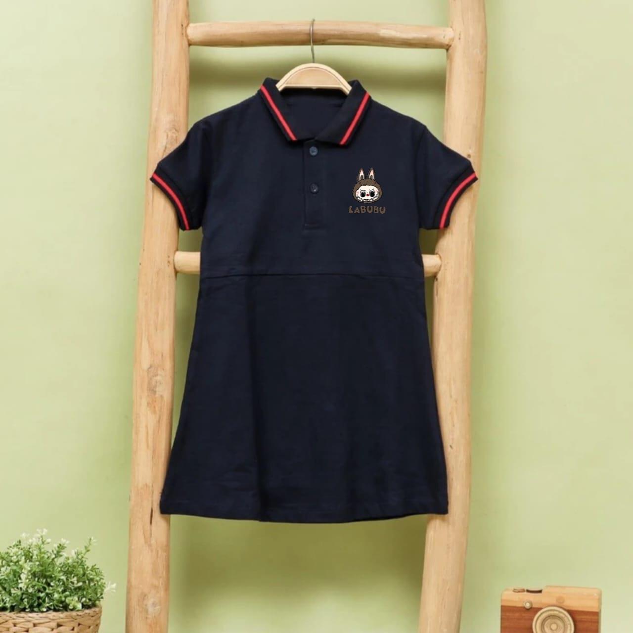 DRESS ANAK ANAK/DRESS POLO ANAL/DRESS ANAK MOTIF LABUBU